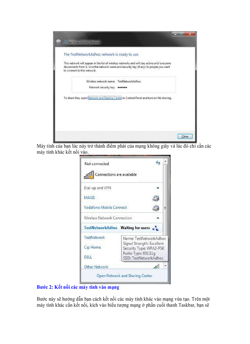 image for page Thiết lập mạng không dây Ad Hoc trên Windows 7