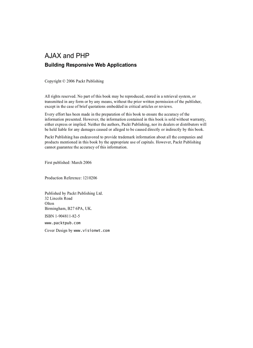 image for page AJAX and PHP Building Responsive Web Applications