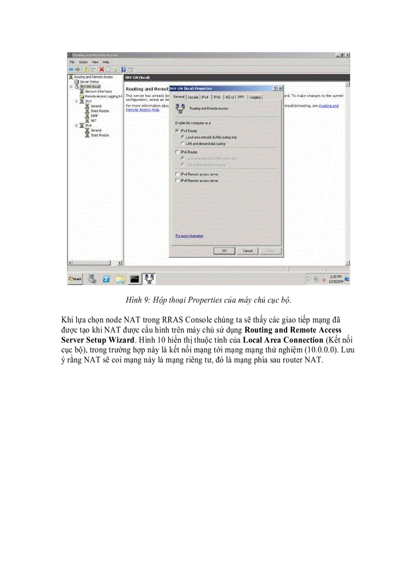 image for page Sử dụng hệ thống Windows Server 2008 như Router NAT