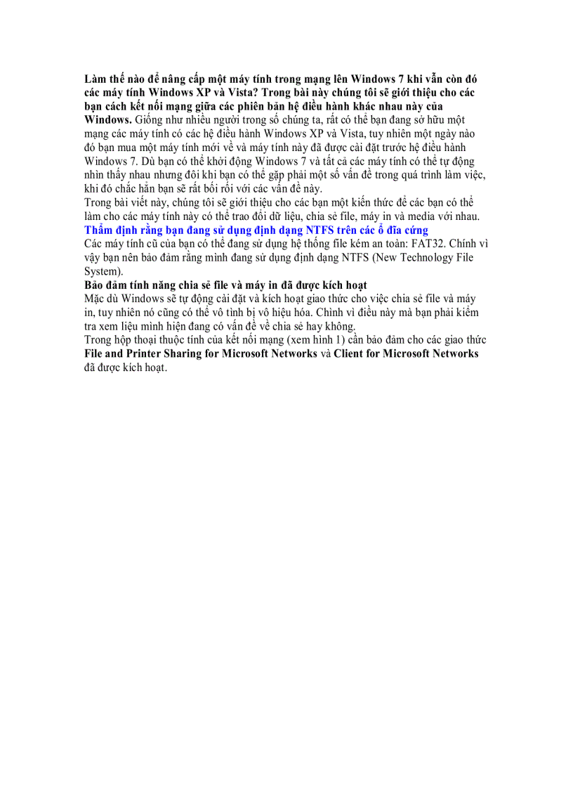 image for page Kết nối các máy tính Windows 7 Vista và Windows XP