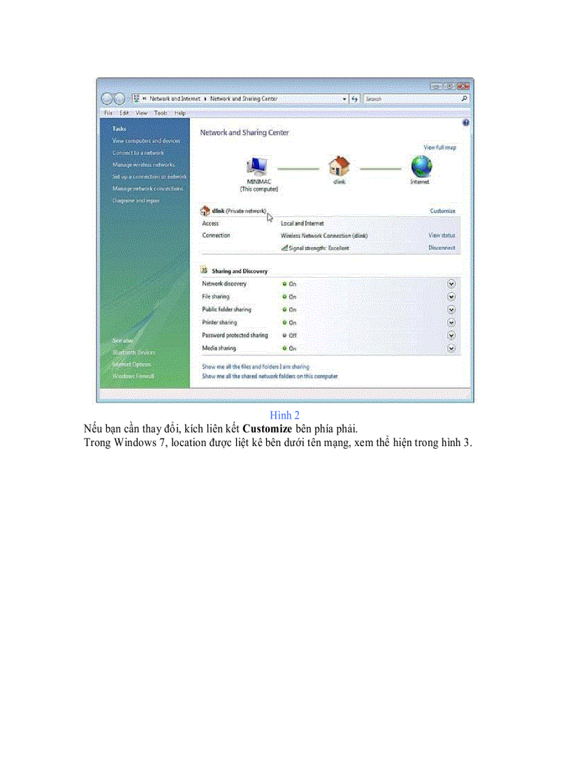 Kết nối các máy tính Windows 7 Vista và Windows XP