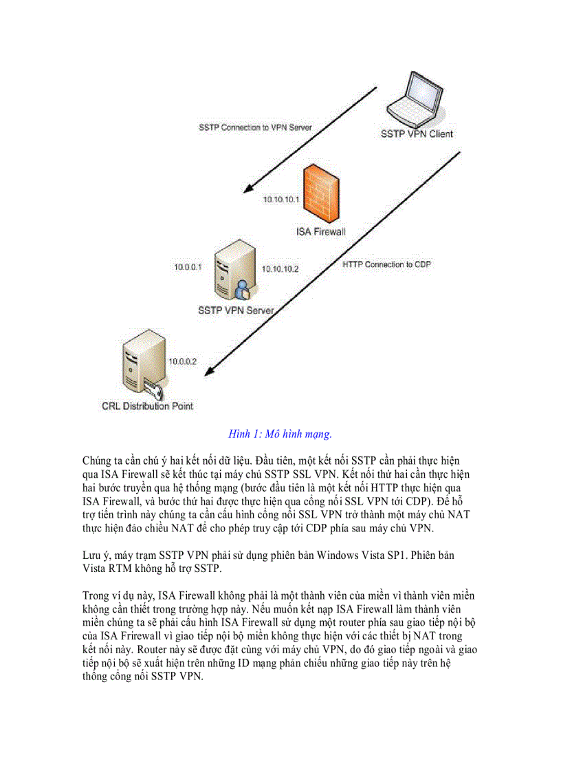 Tạo máy chủ Server 2008 SSL VPN bằng ISA 2006 Firewalls