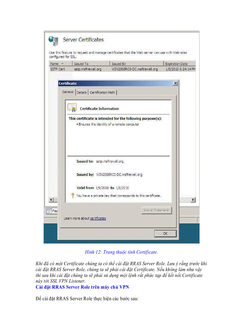 image for page Tạo máy chủ Server 2008 SSL VPN bằng ISA 2006 Firewalls