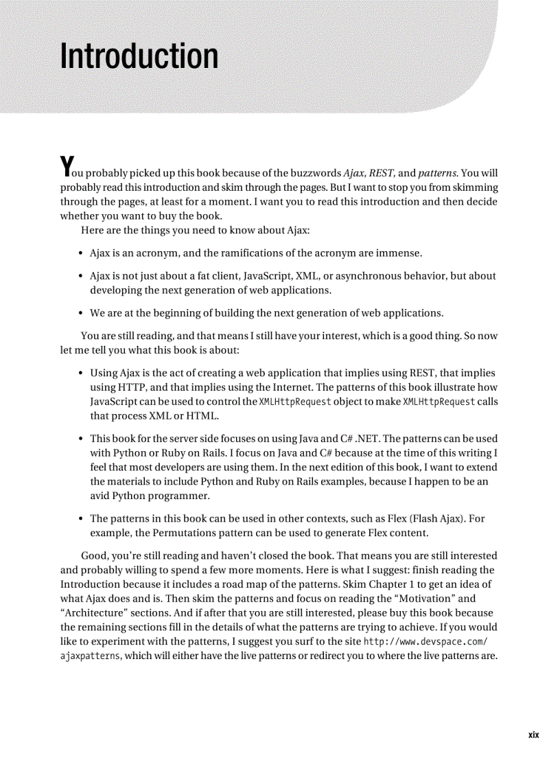 image for page Ajax Patterns and Best Practices