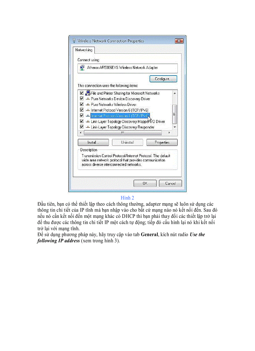 image for page Sử dụng địa chỉ IP tĩnh trong mạng