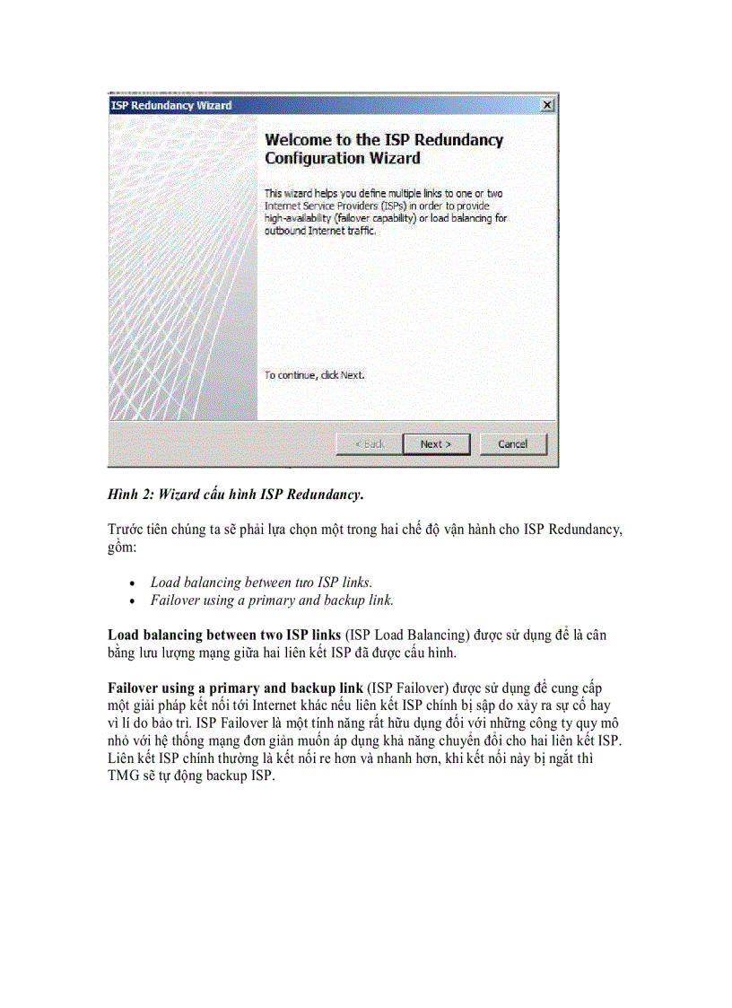 image for page ISP Redundancy Mode của Forefront TMG Beta 3
