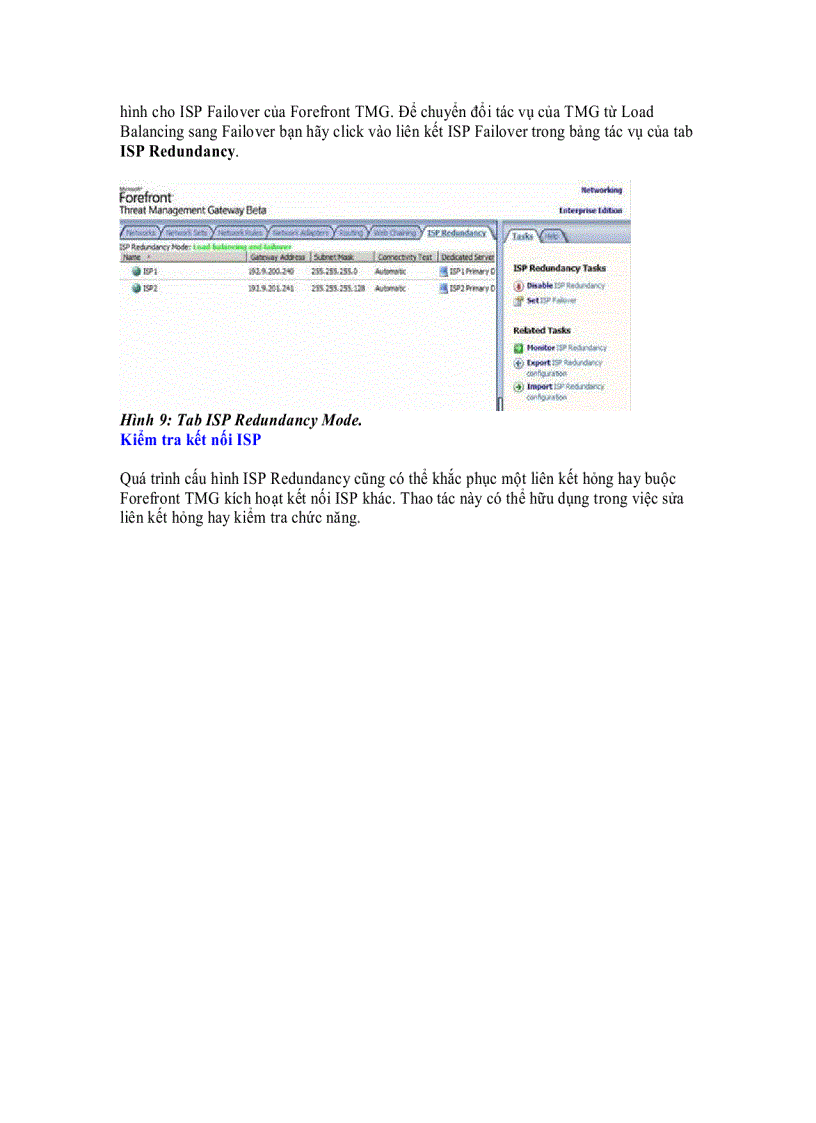 image for page ISP Redundancy Mode của Forefront TMG Beta 3