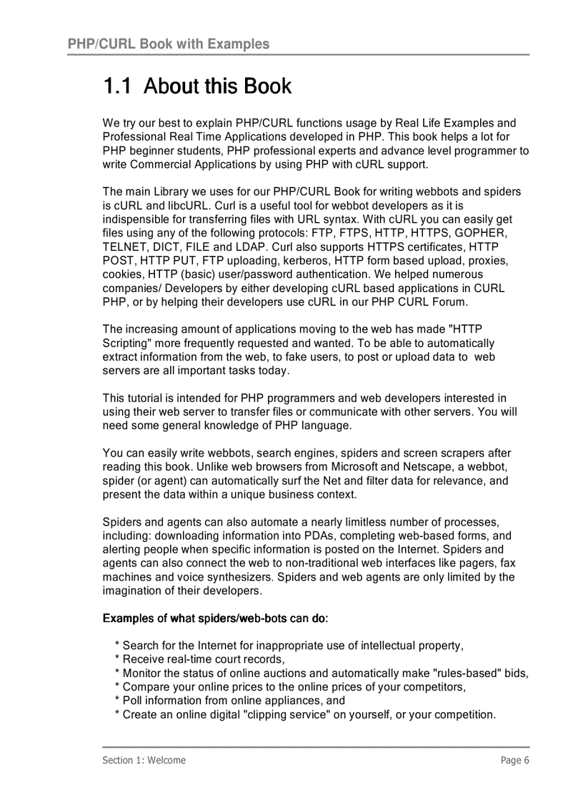 image for page PHP CURL Book with Examples