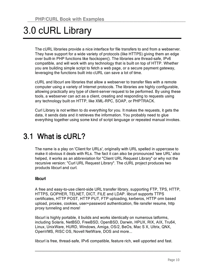 image for page PHP CURL Book with Examples