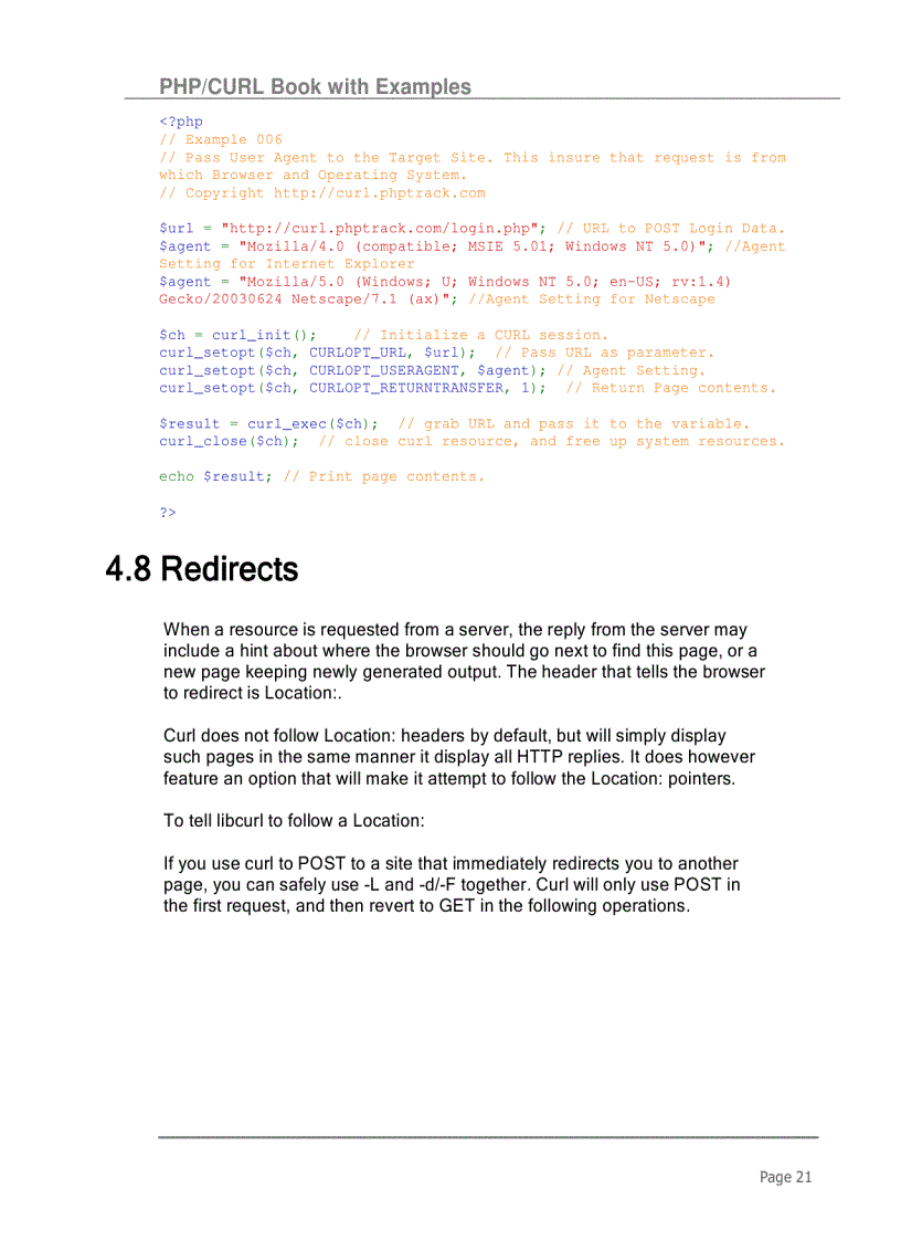 image for page PHP CURL Book with Examples