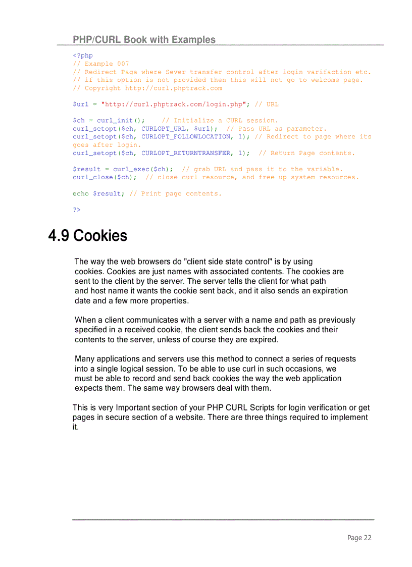 image for page PHP CURL Book with Examples