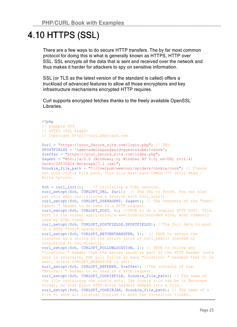 image for page PHP CURL Book with Examples