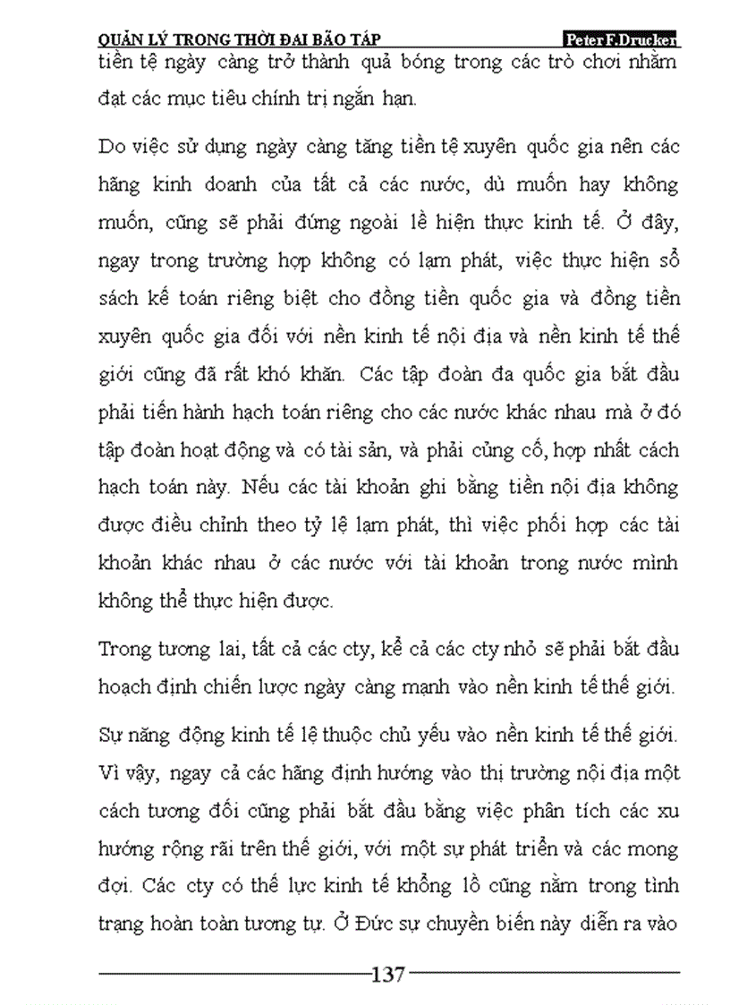 image for page Quản lí trong thời đai bão táp Peter F Drucker