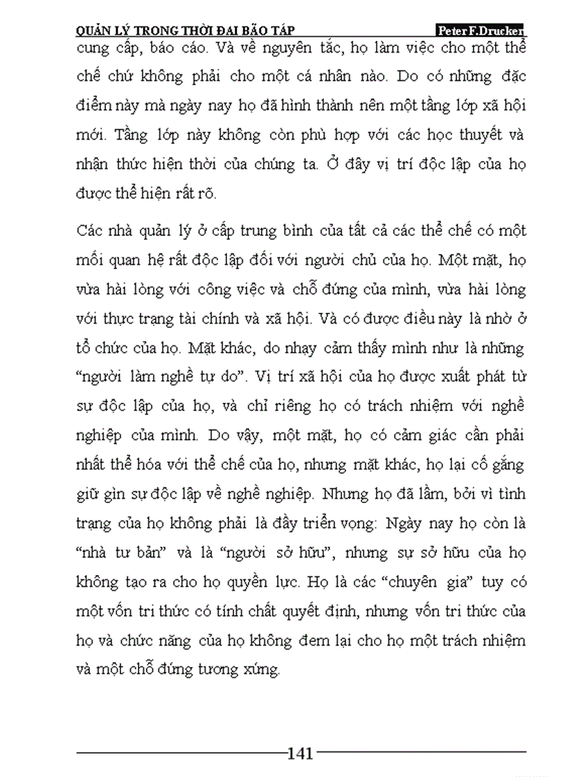 image for page Quản lí trong thời đai bão táp Peter F Drucker