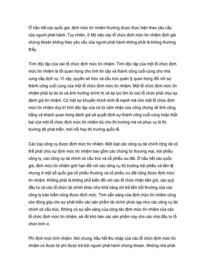 image for page Vai trò của các tổ chức định mức tín nhiệm tại các thị trường chứng khoán