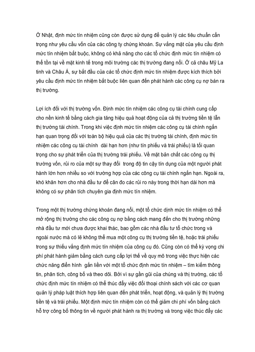 image for page Vai trò của các tổ chức định mức tín nhiệm tại các thị trường chứng khoán