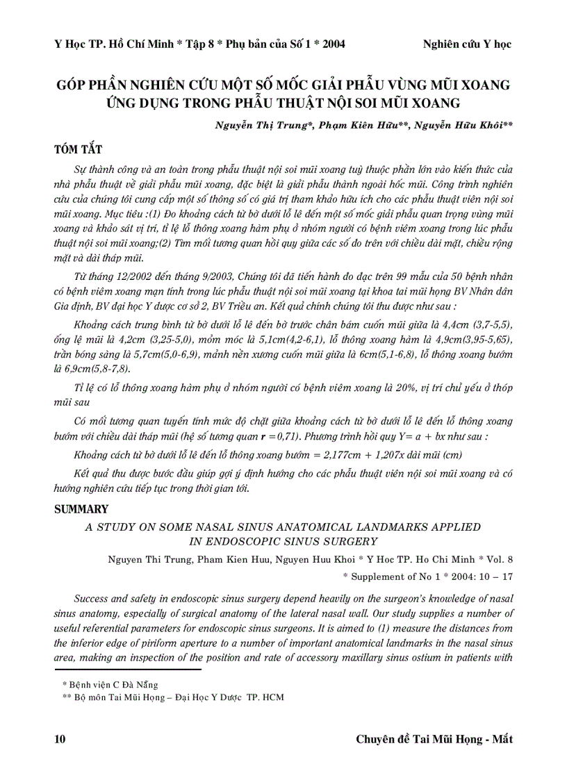 image for page Góp phần nghiên cứu một số mốc giải phẫu vùng mũi xoang ứng dụng trong phẫu thuật nội soi mũi xoang