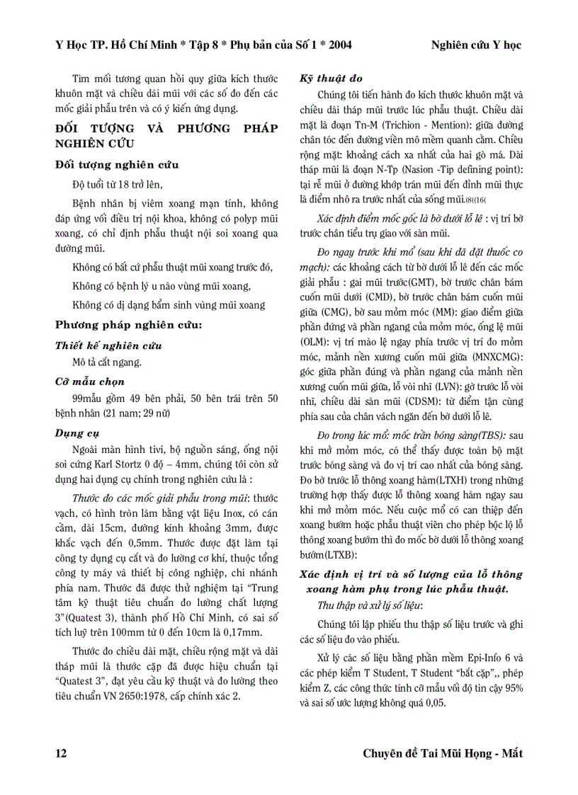 image for page Góp phần nghiên cứu một số mốc giải phẫu vùng mũi xoang ứng dụng trong phẫu thuật nội soi mũi xoang