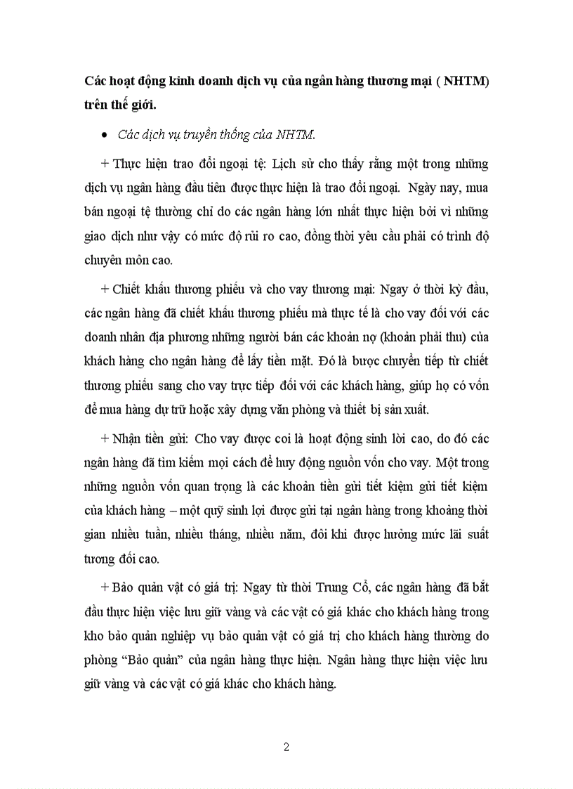 image for page Hoạt động kinh doanh dịch vụ của các ngân hàng thương mại