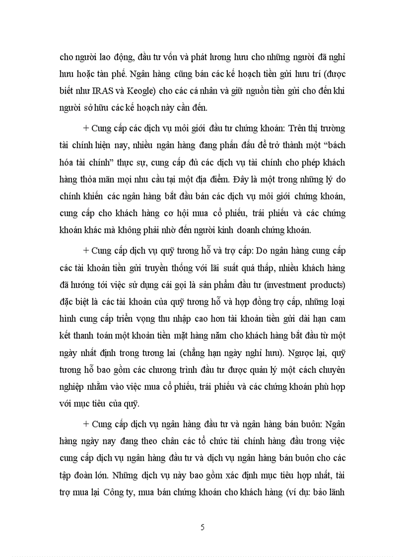 image for page Hoạt động kinh doanh dịch vụ của các ngân hàng thương mại