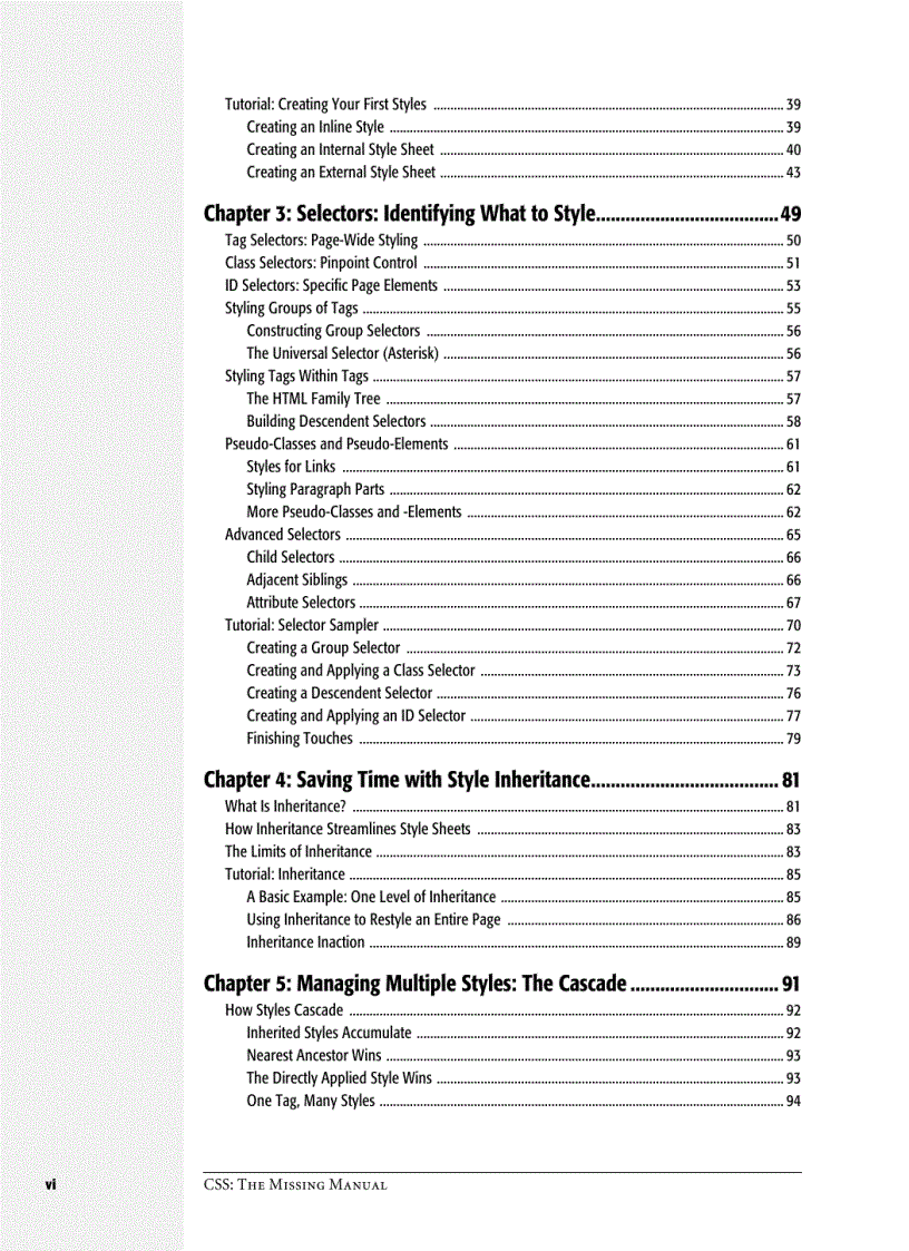 image for page CSS The Missing Manual