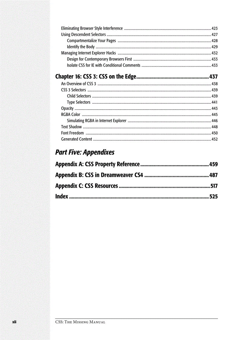 image for page CSS The Missing Manual