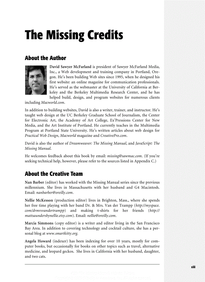 image for page CSS The Missing Manual