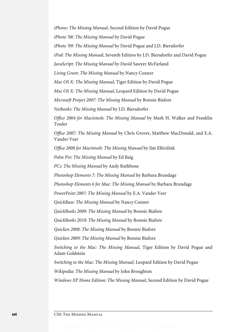 image for page CSS The Missing Manual