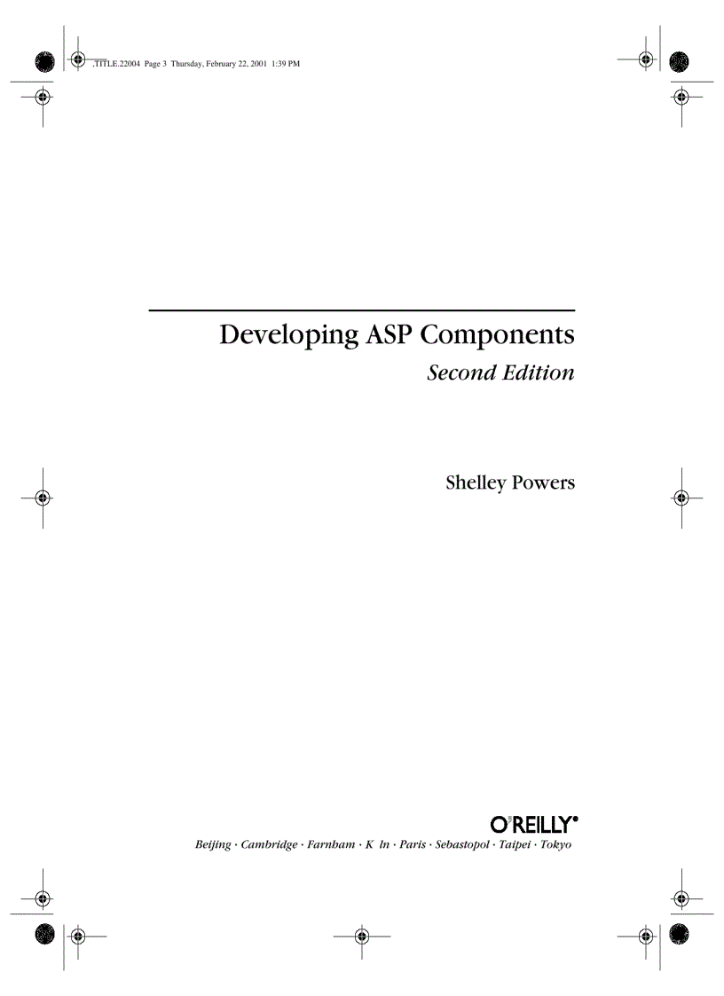 Developing ASP Components