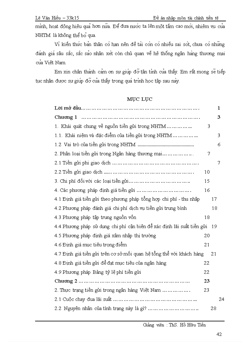 image for page Đề án tiền gửi trong Ngân hàng thương mại