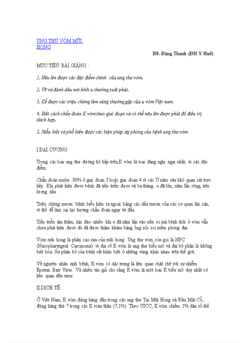 image for page Ung thư vòm mũi họng