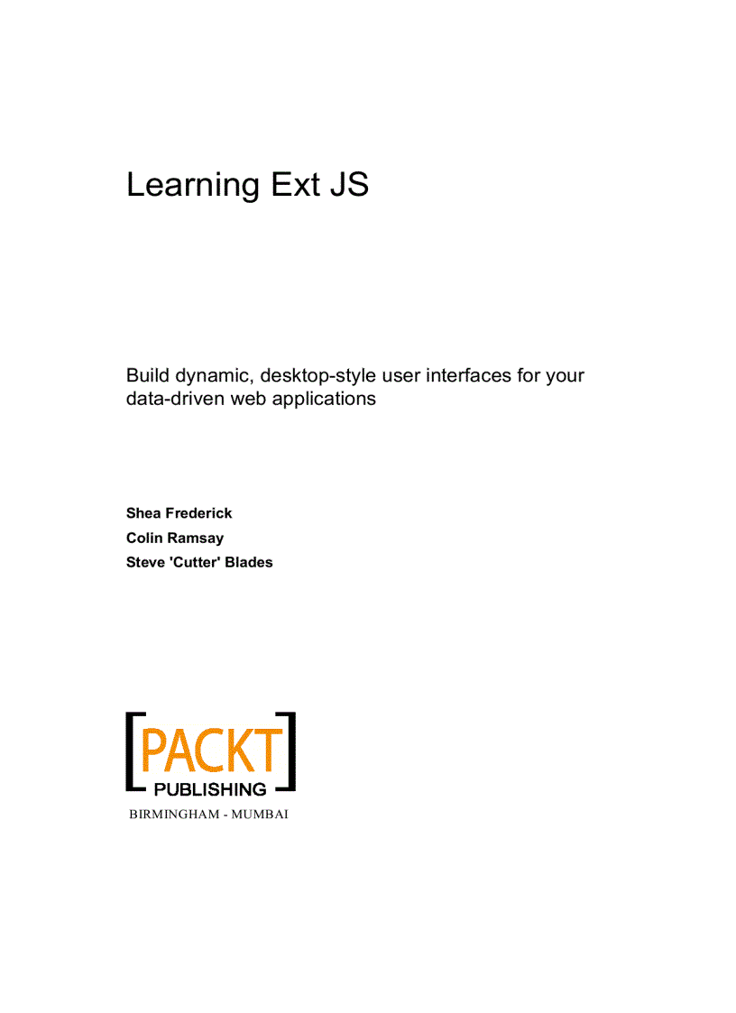 image for page Learning Ext JS