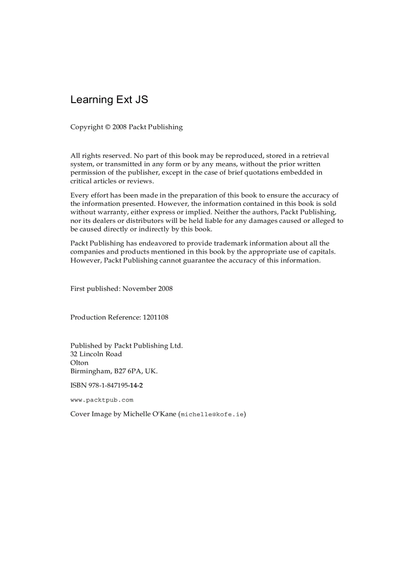 image for page Learning Ext JS