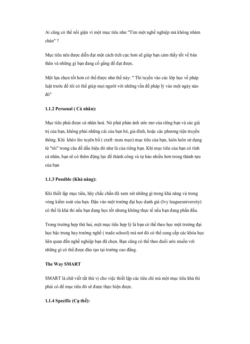 image for page Thiết lập các Mục tiêu SMART