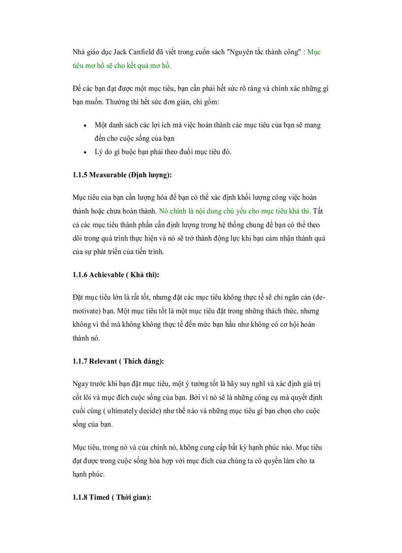 image for page Thiết lập các Mục tiêu SMART