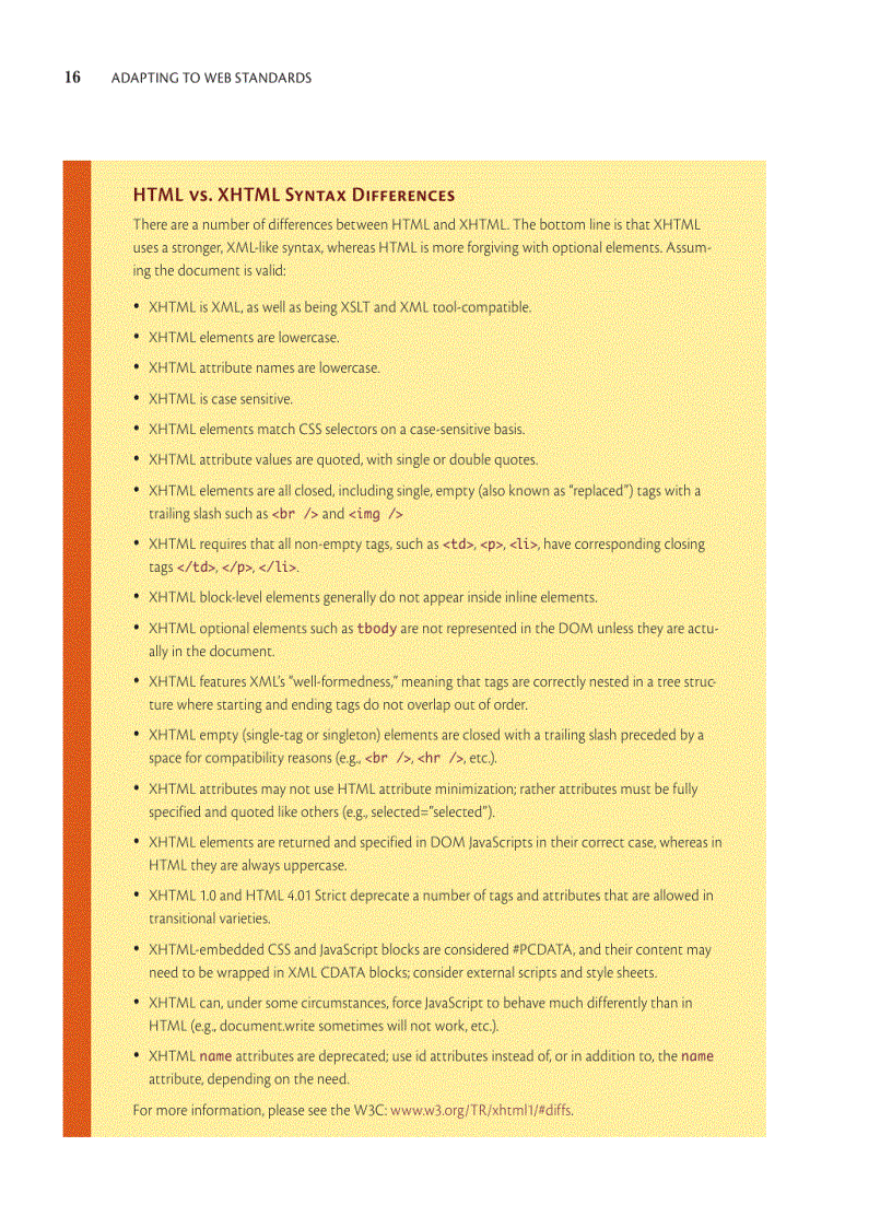 image for page Adapting to Web Standards CSS and Ajax for Big Sites