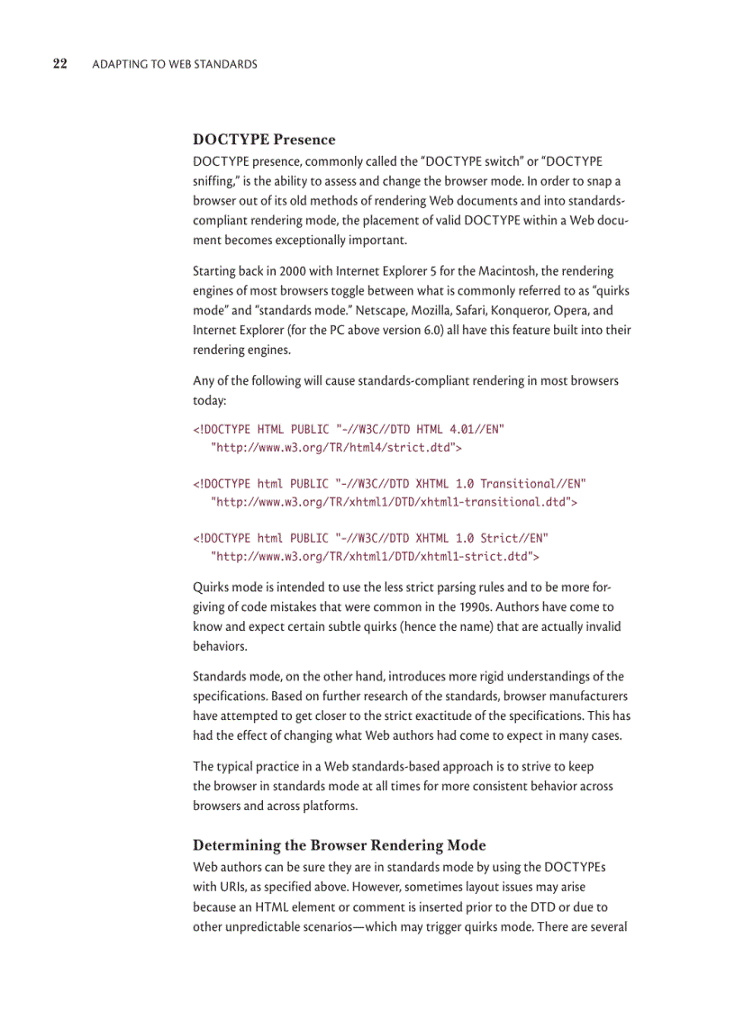 image for page Adapting to Web Standards CSS and Ajax for Big Sites