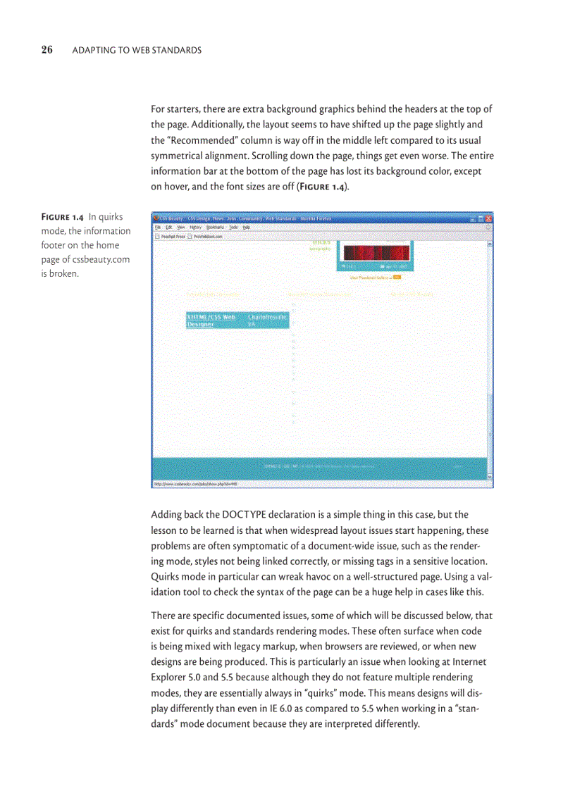 image for page Adapting to Web Standards CSS and Ajax for Big Sites
