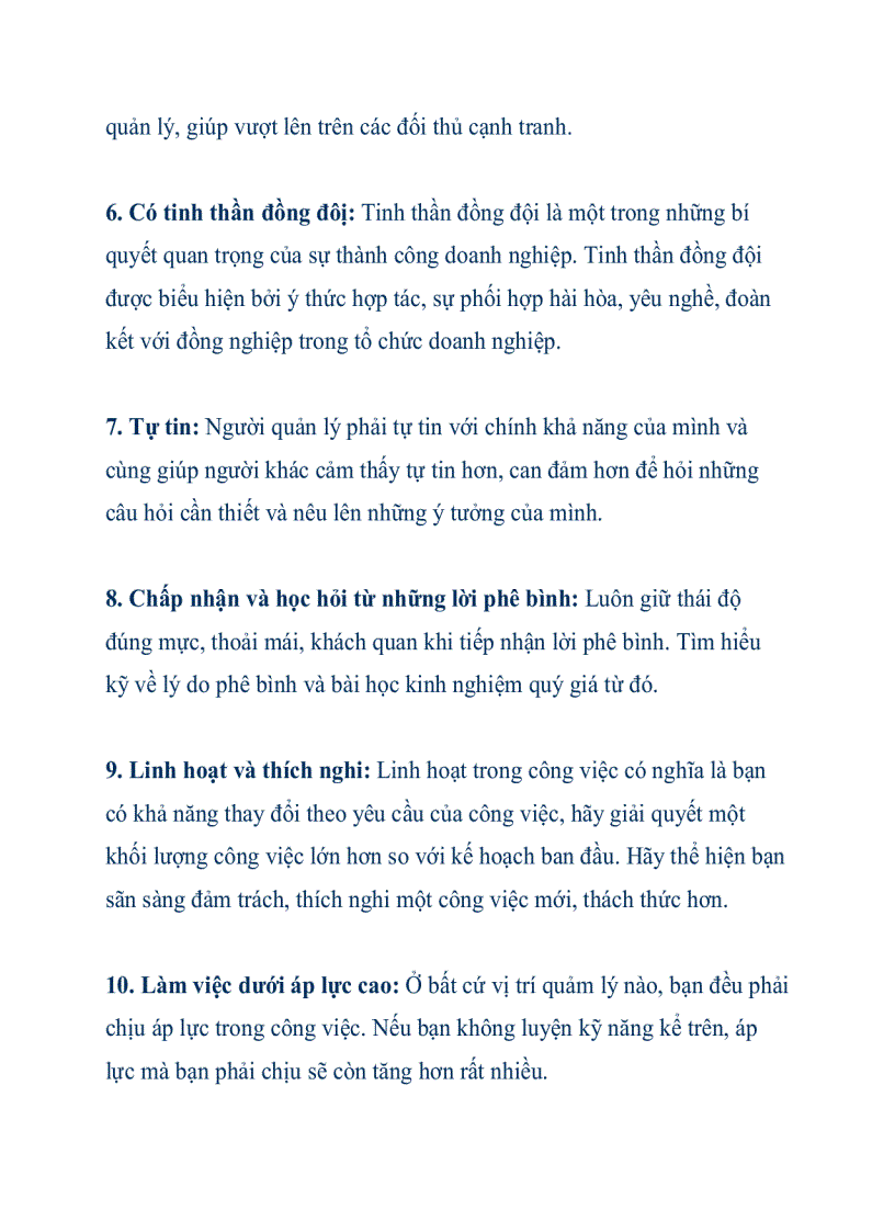 image for page 10 Kỹ Năng Mềm Quan Trọng Của Nhà Quản Lý