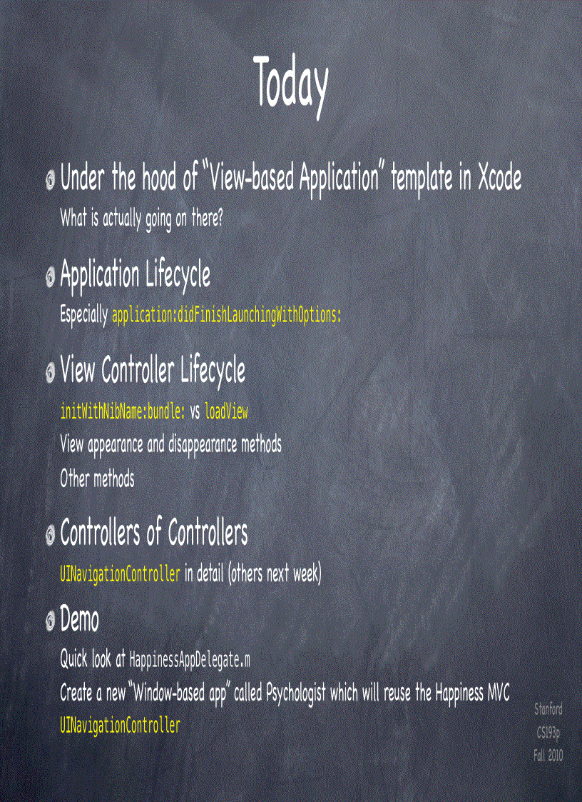 image for page Stanford CS193p Developing Applications for iPhone 4 iPod Touch iPad Fall 2010 p6