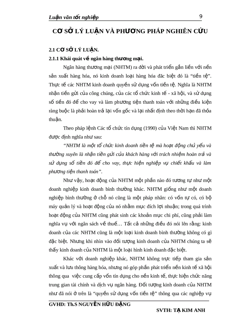 image for page Luận văn tốt nghiệp Phân tích tình hình hoạt động kinh doanh của ngân hàng công thương Việt Nam