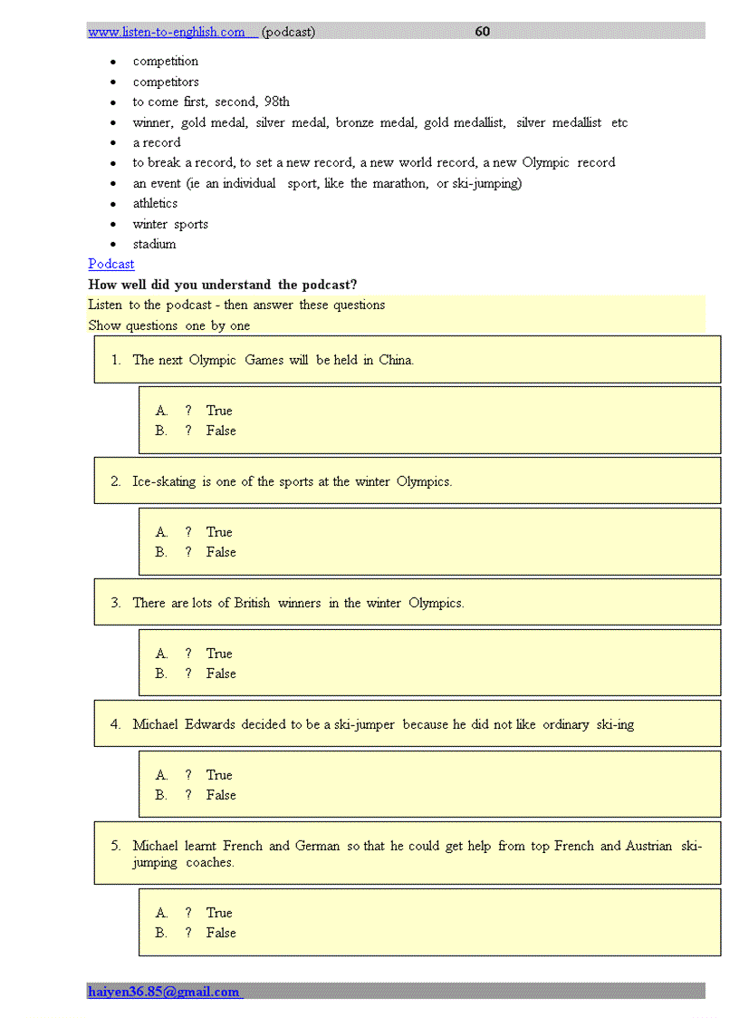 image for page Luyện nghe tiếng Anh