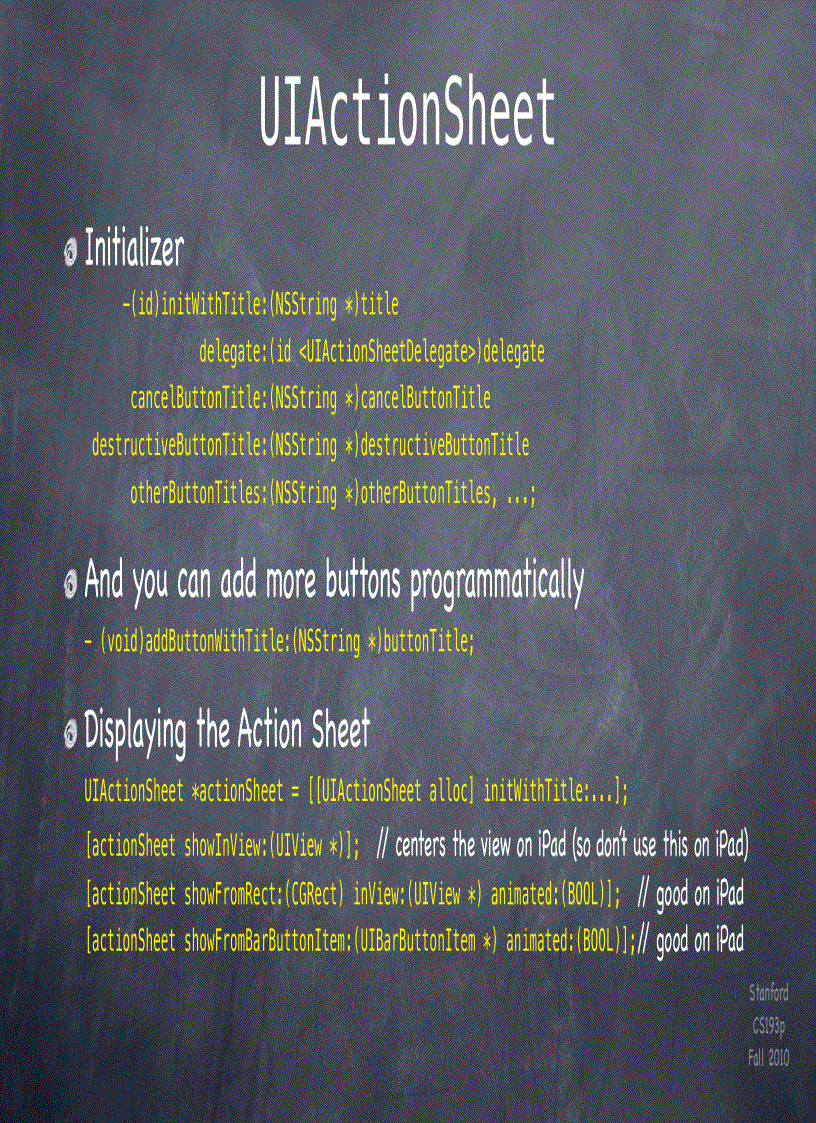 image for page Stanford CS193p Developing Applications for iPhone 4 iPod Touch iPad Fall 2010 p16