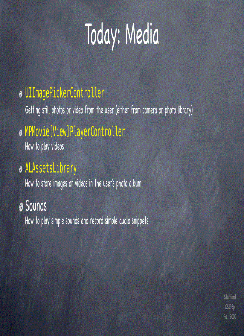 image for page Stanford CS193p Developing Applications for iPhone 4 iPod Touch iPad Fall 2010 p17