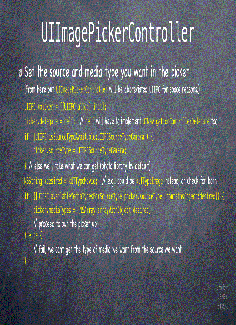 image for page Stanford CS193p Developing Applications for iPhone 4 iPod Touch iPad Fall 2010 p17