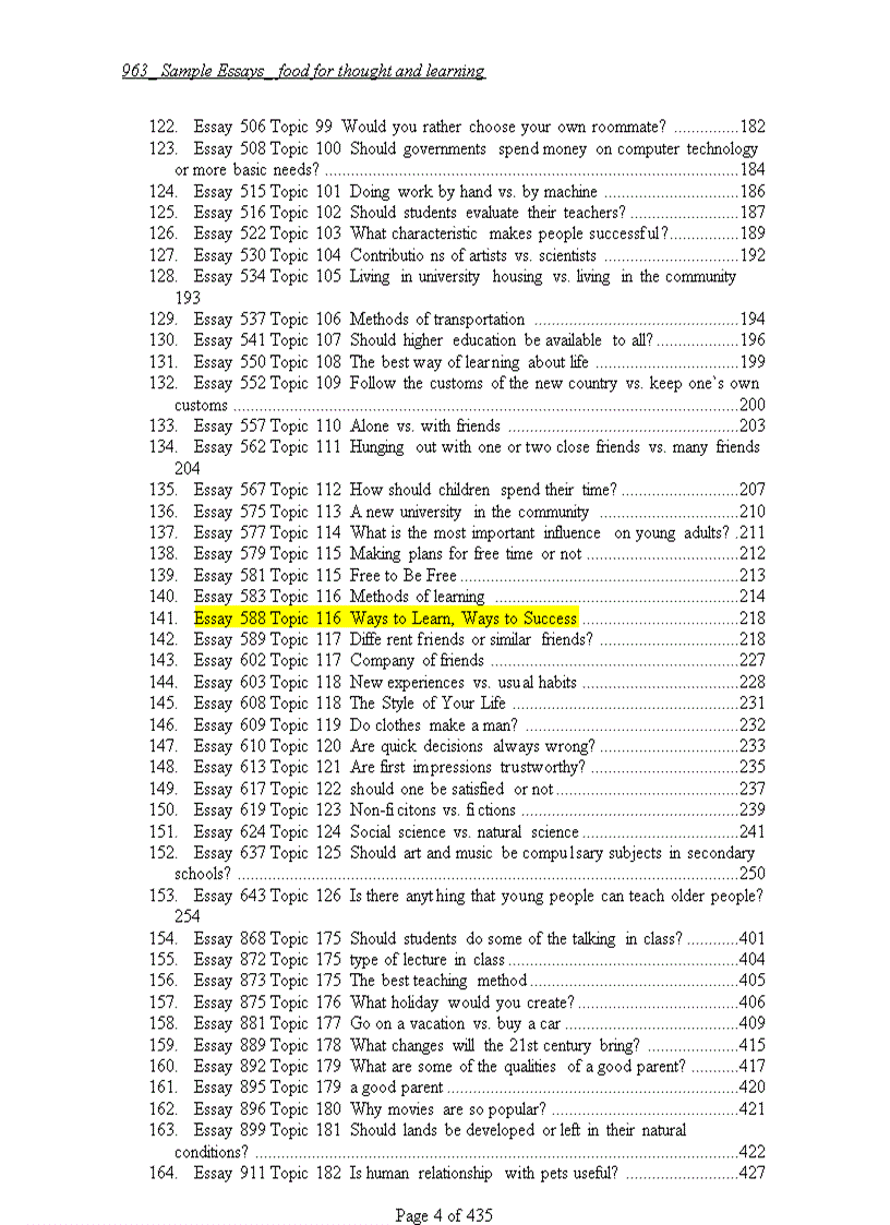 image for page 963 bài ESSAYS mẫu Luận Anh Văn có mục lục