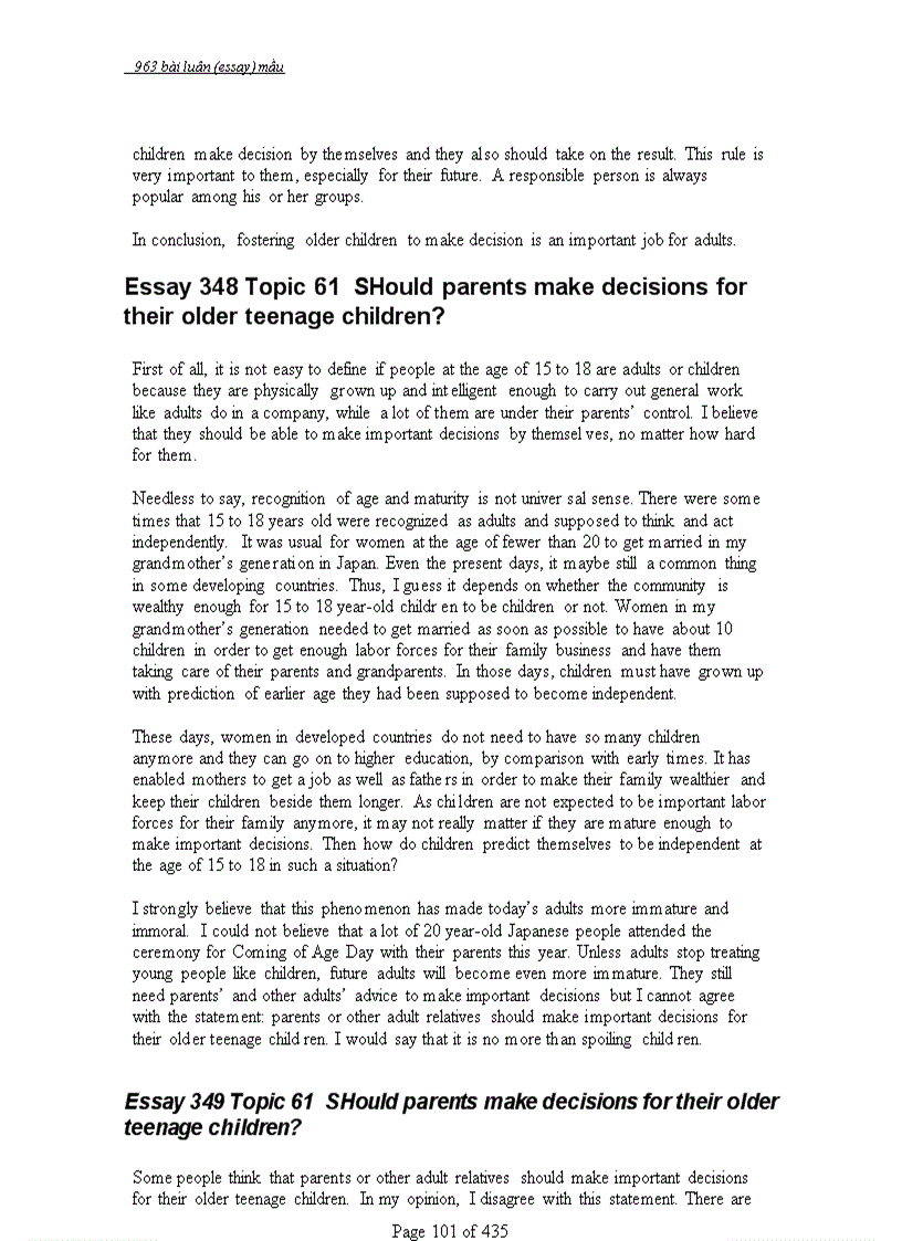 image for page 963 bài ESSAYS mẫu Luận Anh Văn có mục lục