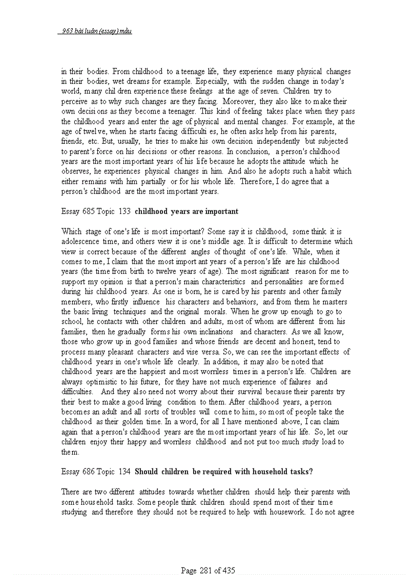 image for page 963 bài ESSAYS mẫu Luận Anh Văn có mục lục