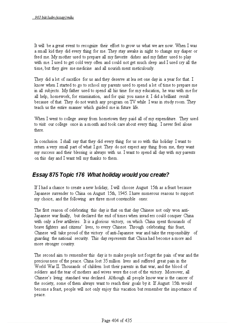 image for page 963 bài ESSAYS mẫu Luận Anh Văn có mục lục