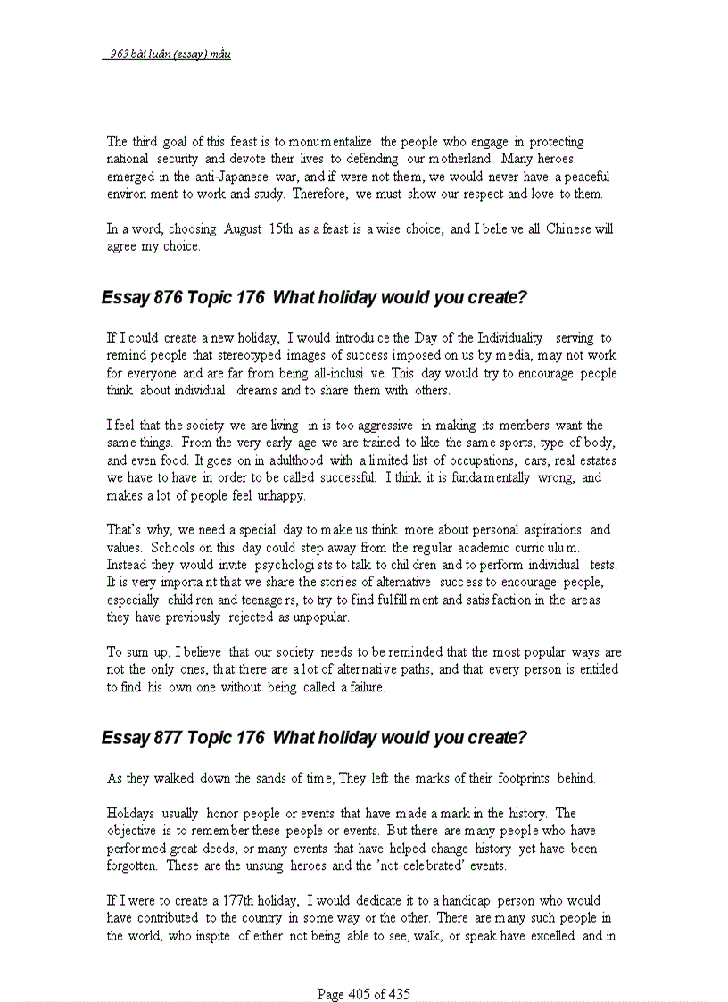 image for page 963 bài ESSAYS mẫu Luận Anh Văn có mục lục